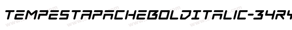 TempestApacheBoldItalic-34ry字体转换