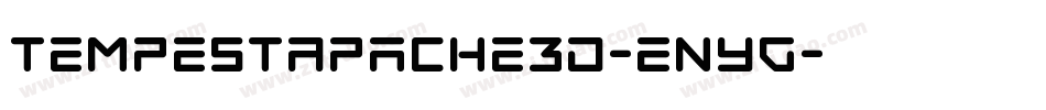 TempestApache3D-EnYg字体转换