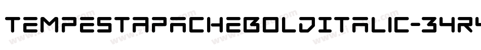 TempestApacheBoldItalic-34ry字体转换