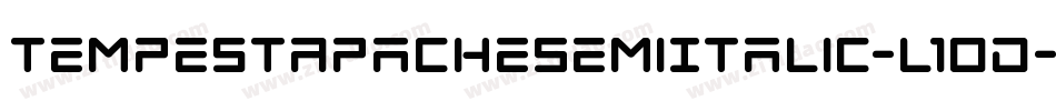 TempestApacheSemiItalic-l1OD字体转换