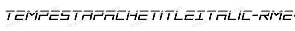 TempestApacheTitleItalic-RmeV字体转换