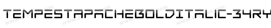 TempestApacheBoldItalic-34ry字体转换