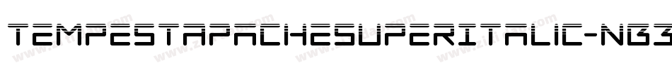 TempestApacheSuperItalic-nB3V字体转换