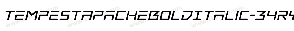 TempestApacheBoldItalic-34ry字体转换