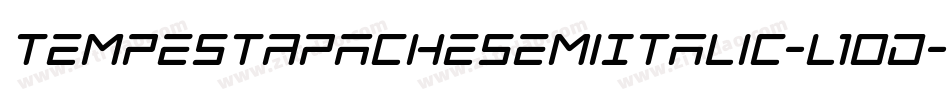 TempestApacheSemiItalic-l1OD字体转换