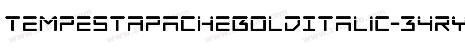 TempestApacheBoldItalic-34ry字体转换