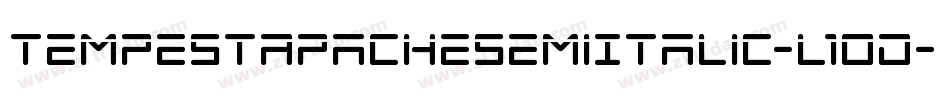 TempestApacheSemiItalic-l1OD字体转换