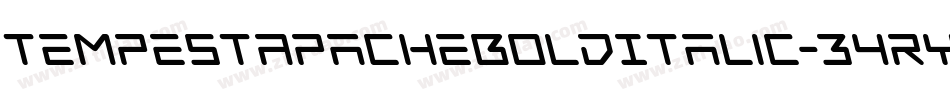 TempestApacheBoldItalic-34ry字体转换