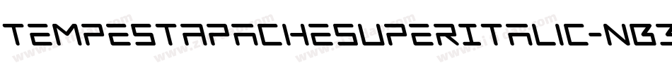 TempestApacheSuperItalic-nB3V字体转换