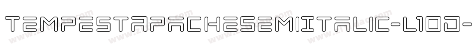 TempestApacheSemiItalic-l1OD字体转换