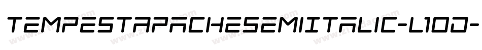 TempestApacheSemiItalic-l1OD字体转换