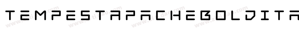 TempestApacheBoldItalic-34ry字体转换