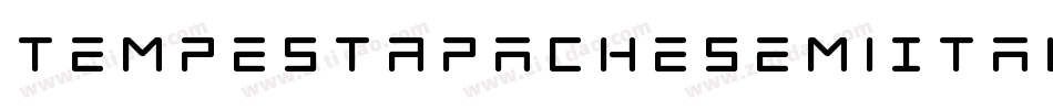 TempestApacheSemiItalic-l1OD字体转换