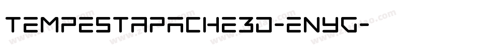 TempestApache3D-EnYg字体转换