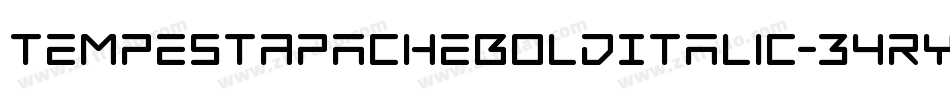 TempestApacheBoldItalic-34ry字体转换