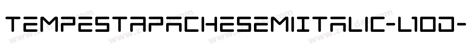 TempestApacheSemiItalic-l1OD字体转换