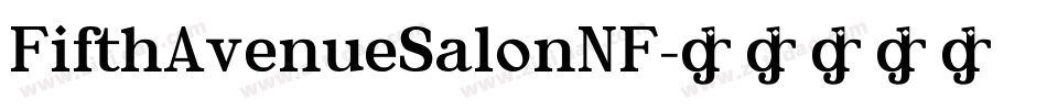 FifthAvenueSalonNF字体转换