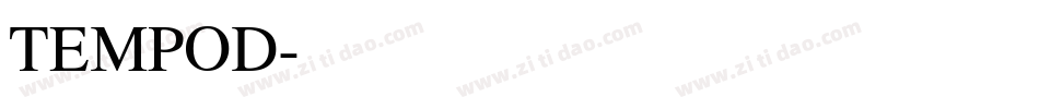 TEMPOD字体转换