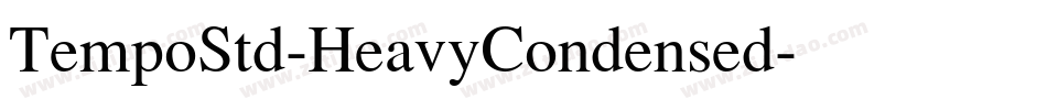 TempoStd-HeavyCondensed字体转换
