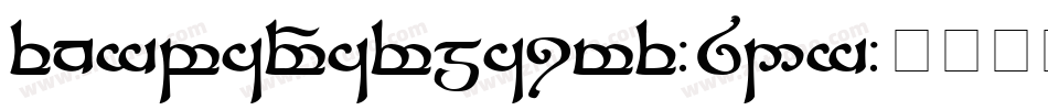 TengwarParmaite-8M2g字体转换