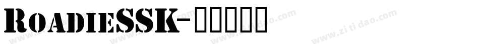 RoadieSSK字体转换