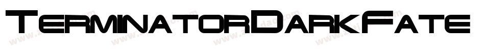 TerminatorDarkFate-JLlB字体转换