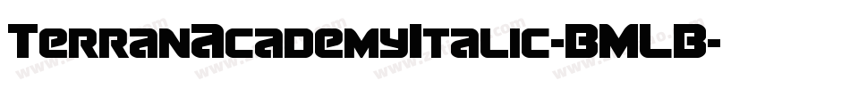 TerranAcademyItalic-BMLB字体转换