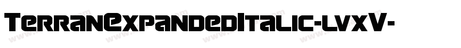 TerranExpandedItalic-lvxV字体转换