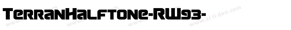 TerranHalftone-RW93字体转换