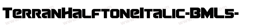 TerranHalftoneItalic-BML5字体转换