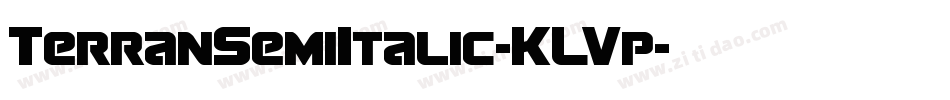 TerranSemiItalic-KLVp字体转换