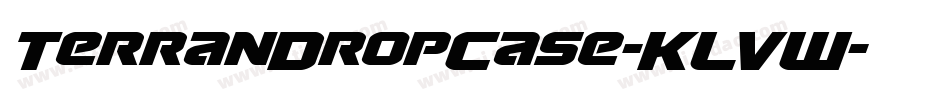 TerranDropCase-KLVW字体转换