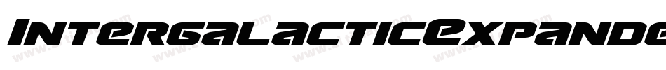 IntergalacticExpandedItalic-1WgB字体转换