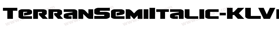 TerranSemiItalic-KLVp字体转换