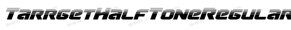 TarrgetHalfToneRegular-gzRY字体转换