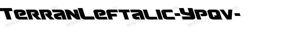 TerranLeftalic-Ypqv字体转换