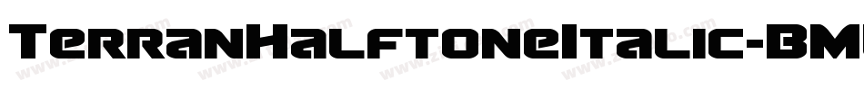TerranHalftoneItalic-BML5字体转换