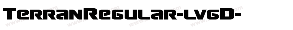 TerranRegular-lvgD字体转换