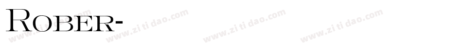 Rober字体转换