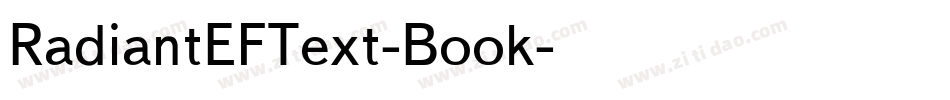 RadiantEFText-Book字体转换