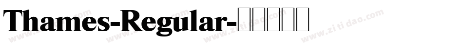 Thames-Regular字体转换