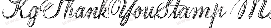KgThankYouStamp-M9Wn字体转换