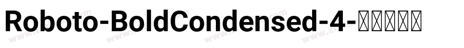 Roboto-BoldCondensed-4字体转换