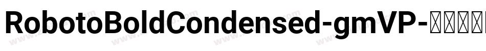 RobotoBoldCondensed-gmVP字体转换