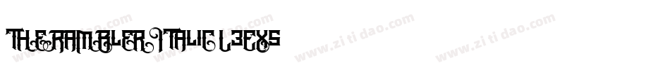 TheRamblerItalic-L3Ex5字体转换