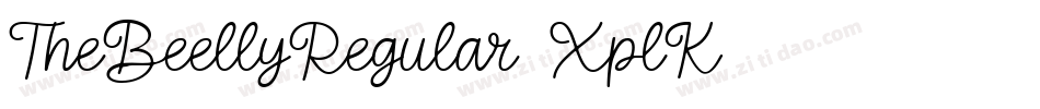 TheBeellyRegular-XplK字体转换