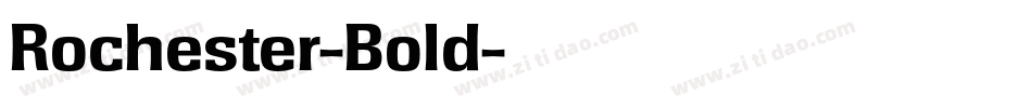 Rochester-Bold字体转换