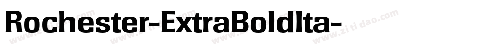 Rochester-ExtraBoldIta字体转换