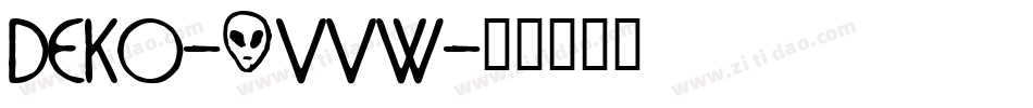 Deko-2vVW字体转换