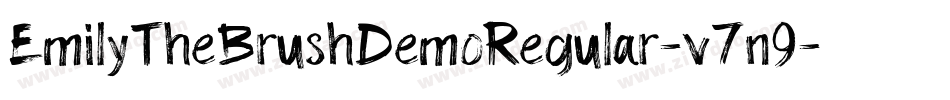 EmilyTheBrushDemoRegular-v7n9字体转换